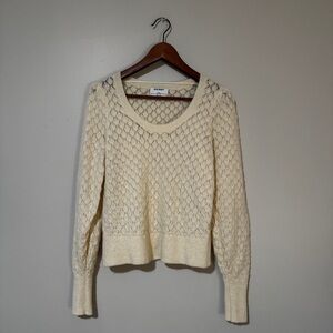 Old Navy | Women's Textured Knit Cream Sweater